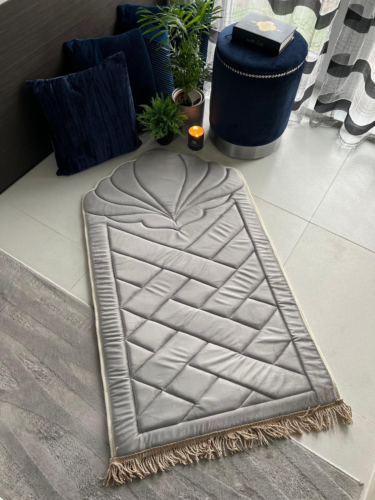 Memory Foam Prayer Mat - Light Grey
