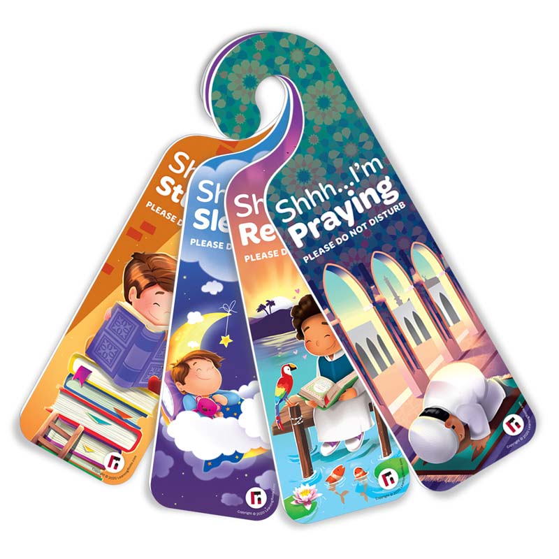 Quiet Please! Pack of 4 Do Not Disturb Signs - Boys