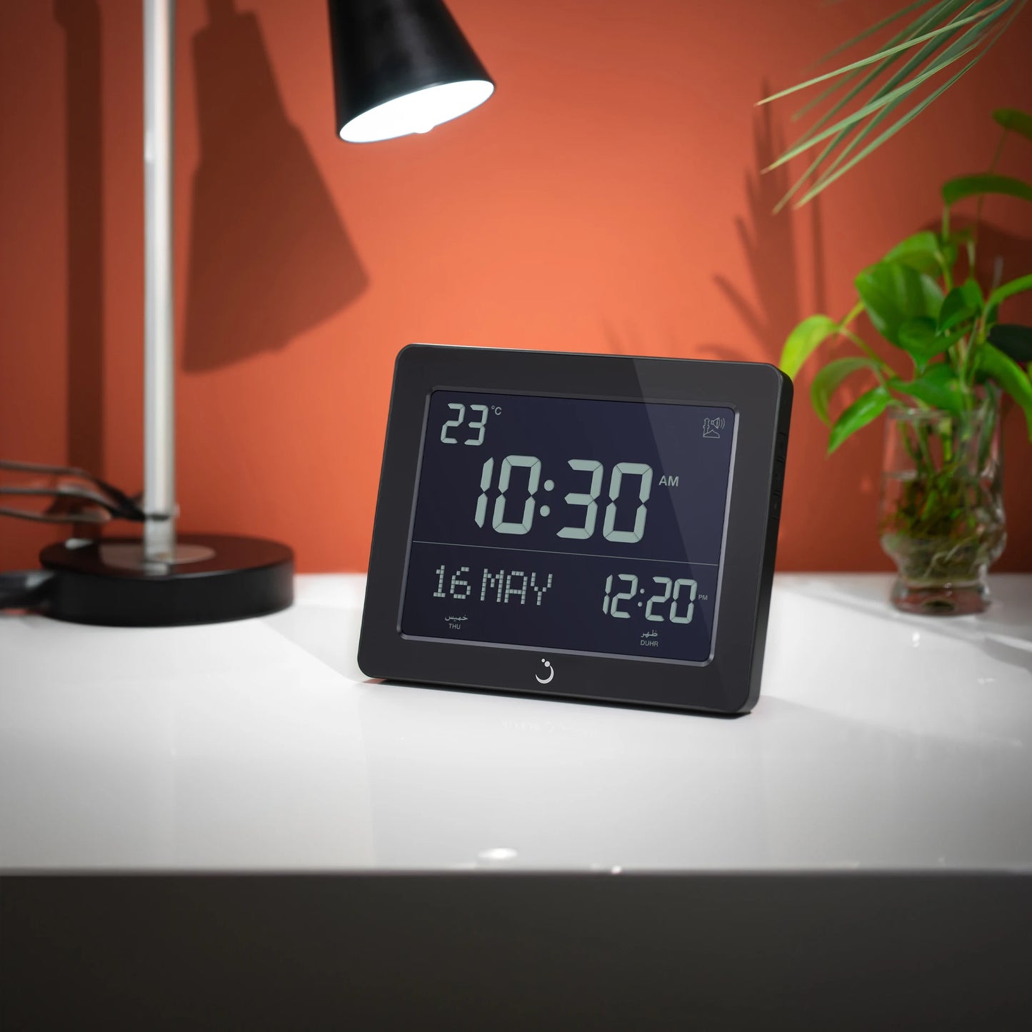 Desk Clock CF-19 Black