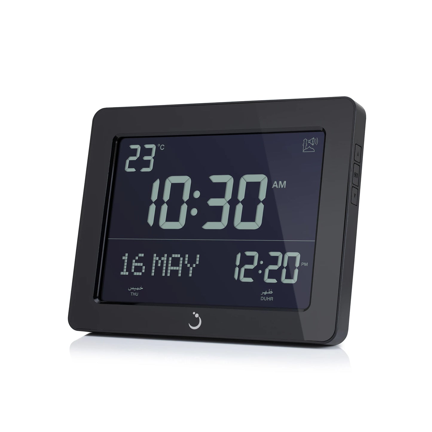 Desk Clock CF-19 Black
