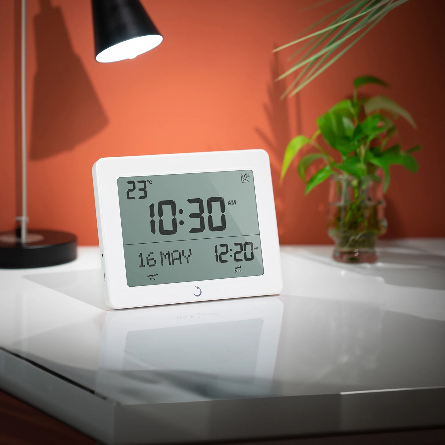 Desk Clock CF-19 White