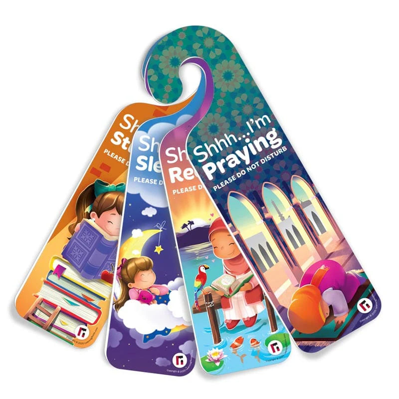 Quiet Please! Pack of 4 Do Not Disturb Signs - Girls